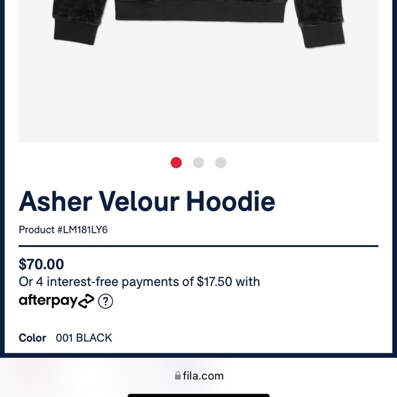 FILA velour hoodie jumpsuit NWOT - HOT!❤️🔥 - Picture 9 of 11